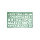 Лінійка-трафарет шрифтів Спектр ЛШ-10 Лінійка-трафарет шрифтів Спектр ЛШ-10