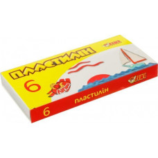 Пластилін Tiki 90 г 6 кольорів 52124-TK
