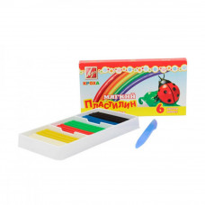 Пластилін зі стеком Луч Кроха 99 г 6 кольорів 12С863-08