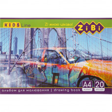 Альбом для малювання на скобі ZiBi KIDS Line 20 аркушів 120 г/м2 ZB.1423