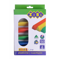 Пластилін Zibi Kids Line 150 г 6 кольорів ZB.6225