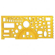 Лінійка-трафарет офіцерська Спектр ТОФ-1