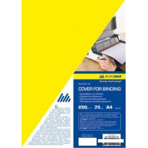 Обложка для переплета картонная глянцевая Buromax А4 250 г/м2 1 шт BM.0591