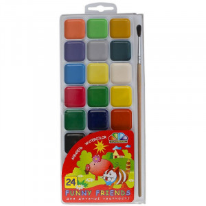 Набір акварельних фарб Гама 24 кольорів 312081