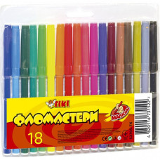 Набір фломастерів Tiki 18 кольорів 52705-TK