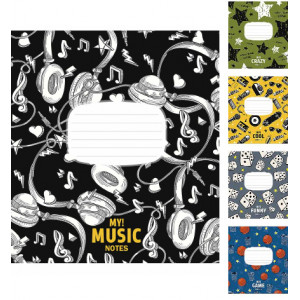 Зошит шкільний Школярик Star А5 у клітинку 18 аркушів