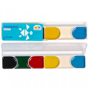 Набір акварельних фарб Гама 6 кольорів 300101