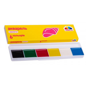 Набір акварельних фарб Гама 6 кольорів 100101