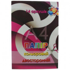 Папір кольоровий Тетрада 14 аркушів ТЕ261