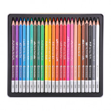 Олівці кольорові в металевому пеналі Deli Color Emotion 24 кольори EC00225