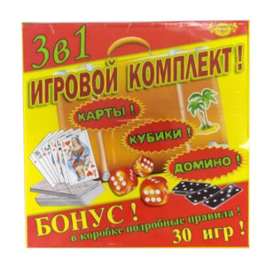 Гра настільна Карти, кубики, доміно МКМ0324