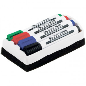 Маркери для дошки + губка Buromax BM.8800