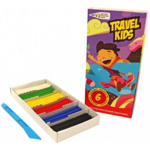 Пластилін восковий зі стеком Гама 72 г 6 кольорів 331008/ТК