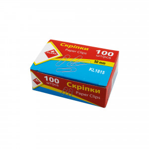 Скріпки Klerk нікельовані 50 мм 100 шт KL1815