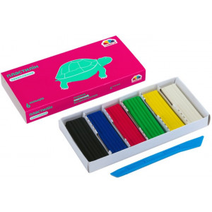 Пластилін зі стеком Гама 120 г 6 кольорів 200301