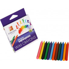 Олівці кольорові воскові Луч 12 кольорів 12С 871-08