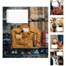 Зошит шкільний Школярик Star Преміум А5 у клітинку 18 аркушів