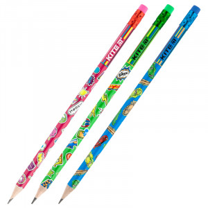 Олівець графітний Kite K20-056-1 з гумкою HB