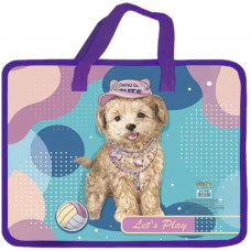 Папка пластикова з текстильними ручками Kidis А4 1308