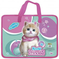 Папка пластикова з текстильними ручками Kidis А4 1308