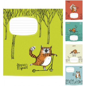 Зошит шкільний Школярик Star Преміум А5 у лінію 24 аркуша