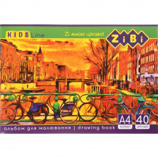 Альбом для малювання на скобі ZiBi KIDS Line 40 аркушів 120 г/м2 ZB.1426