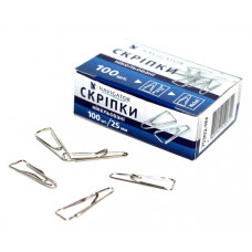 Скріпки Navigator нікельовані 25 мм 100 шт 75302-NV