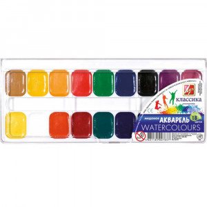 Набір акварельних фарб Луч Класика 18 кольорів 19С1292-08