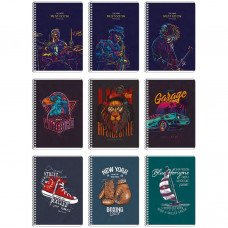 Блокнот Школярик В6 у клітинку 120 аркушів B6-SC-120-6045K