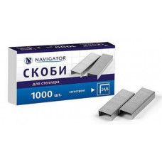 Скобы Navigator №24/6 1000 шт 75310-NV