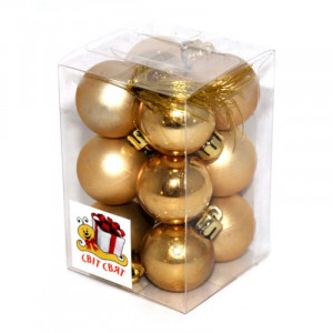 Набор елочных игрушек d=30 см 12 шт AR3/3012