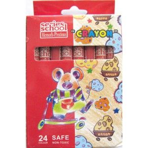 Карандаши цветные восковые Memoris-Precious 24 цвета MF-18627