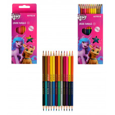 Олівці кольорові двосторонні Kite 12 шутк 054