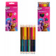Олівці кольорові двосторонні Kite 12 шутк 054