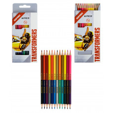 Олівці кольорові двосторонні Kite 12 шутк 054