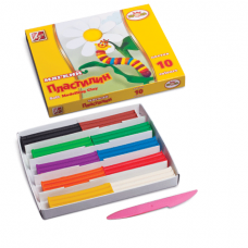 Пластилін зі стеком Луч 165 г 10 кольорів 12С875-08