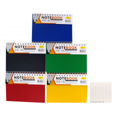 Блокнот Апельсин А6 у клітинку 80 аркушів бічна спіраль Б-БП6-80