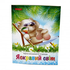 Картон кольоровий Тетрада 10 аркушів 462163