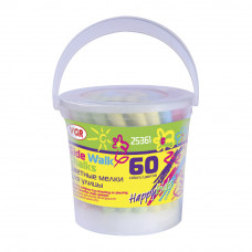 Крейда різнокольорова кругла VGR 60 шт 25361