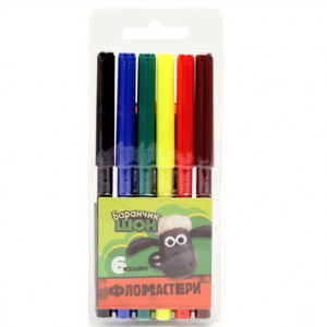 Набір фломастерів Fantasy World 6 кольорів SH77031