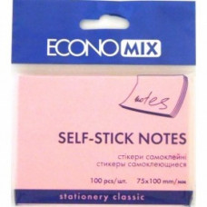 Блок паперу для нотаток Economix липкий шар 75х100 мм 100 аркушів Е20933
