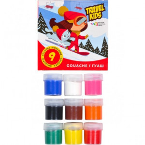 Набор гуашевых красок Гамма 9 цветов 321035