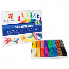 Пластилін зі стеком Луч Класика 320 г 16 кольорів 20С1329-08