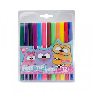 Набір фломастерів Yes 12 кольорів