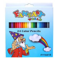 Олівці кольорові Fantasy World 24 цвета FY16418