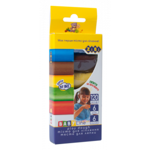 Тісто для ліплення Zibi 20 г 6 кольорів ZB.6253