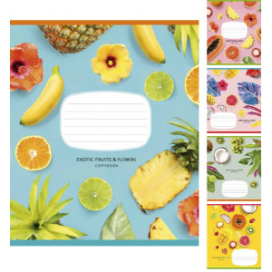 Зошит шкільний Школярик Star Преміум А5 у клітинку 24 аркуша