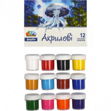 Набір акрилових фарб Гамма 12 кольорів 400502