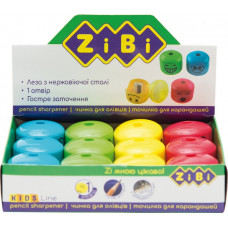 Точилка Zibi Смайл пластиковая 1 отверстие с контейнером ZB.5533