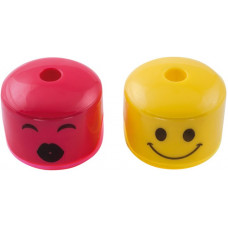 Точилка Zibi Смайл пластиковая 1 отверстие с контейнером ZB.5533